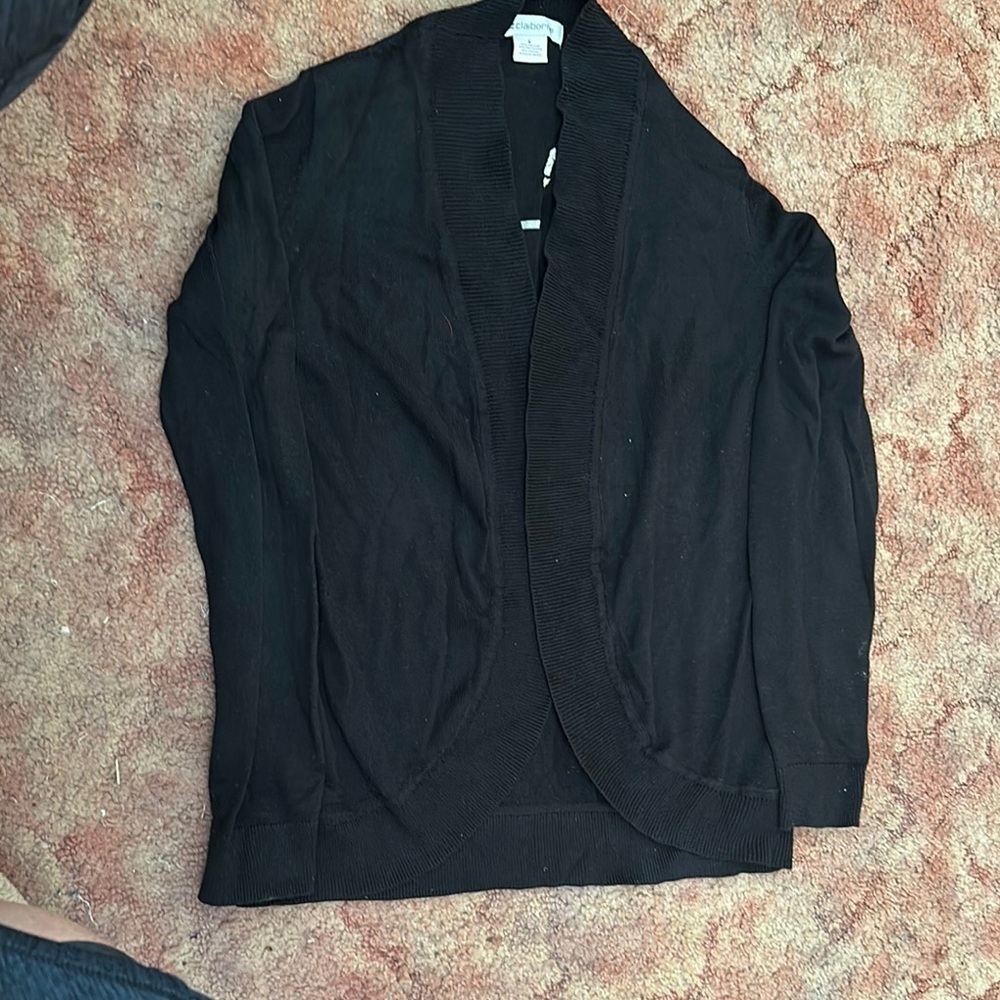 Black Cardigan Sweater